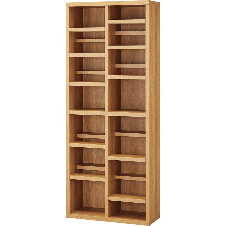 ニトリ（NITORI） オープン本棚 (73 BS005 LBR) 書棚 ラック シェルフ