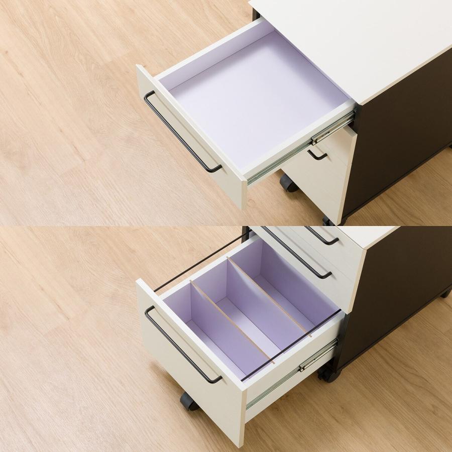 ニトリ（NITORI） 幅120cm デスクワゴンセット(サーヤ) パソコンデスク