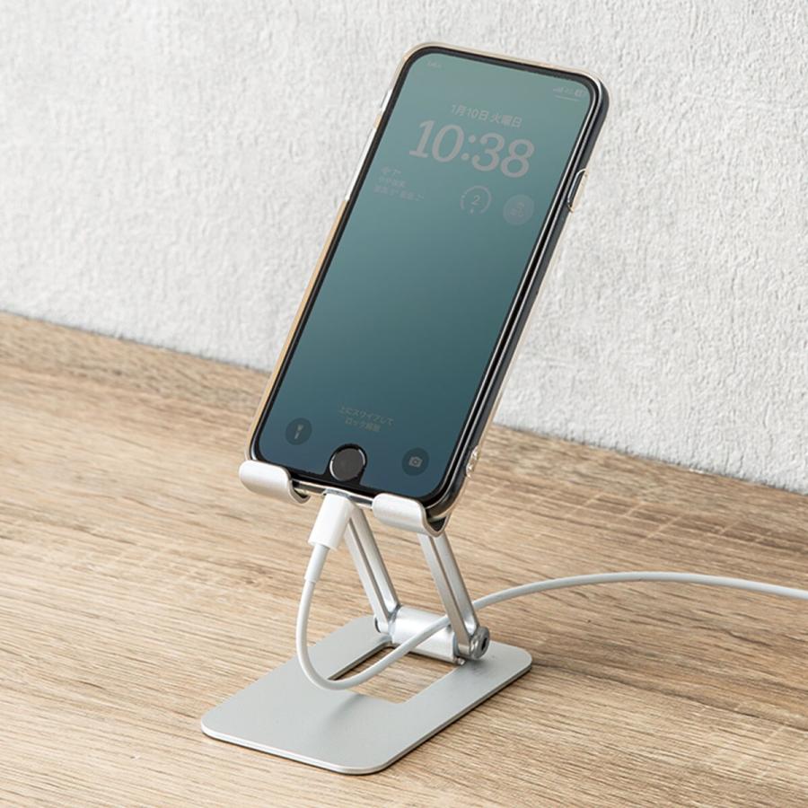 たためるスマホスタンド(IW01 シルバー) ニトリ : ニトリ Yahoo!店