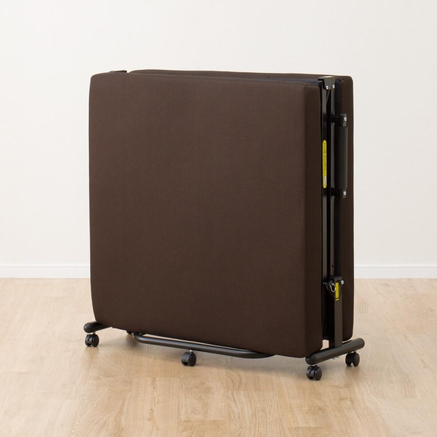 ベッド 折りたたみベッドソファ ソファベッド(HY06 BR)シングルより