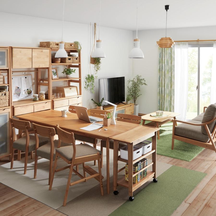 ニトリ（NITORI） ダイニングチェア(アルナスDF LBR/DRAV-BE) 食卓椅子