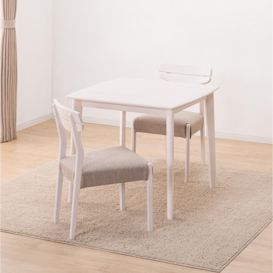 ニトリ（NITORI） 幅78 ダイニングテーブル3点セット（DTアルナス