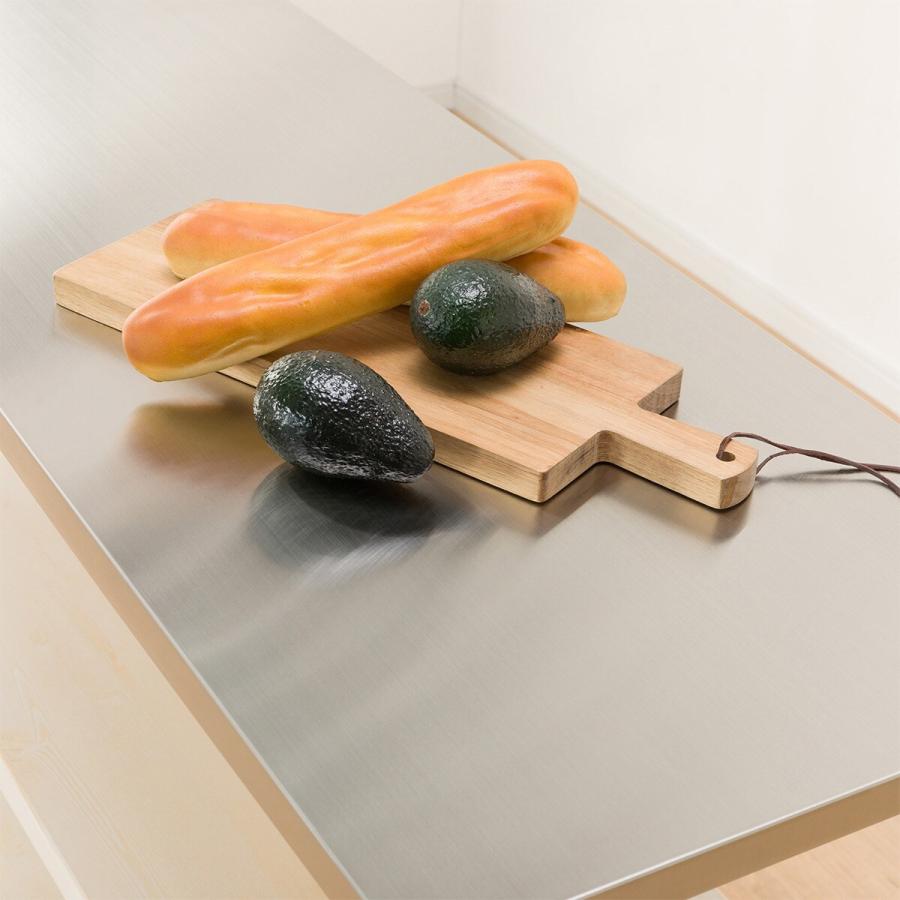 ニトリ（NITORI） [幅120cm]ワークテーブル(シナモ12045WH ステン