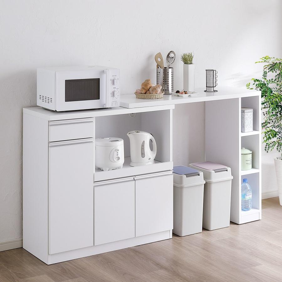 ニトリ（NITORI） 幅調節可能な伸長式カウンター (幅110〜181cm WH