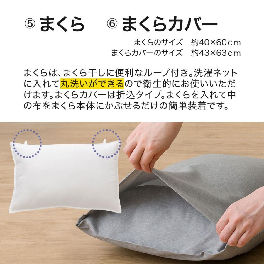 ニトリ（NITORI） 布団セット 温度調整防ダニ寝具6点セット シングル