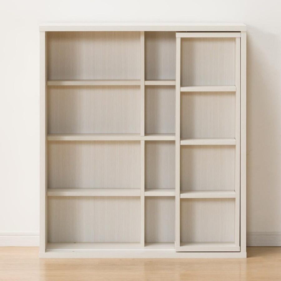 ニトリ（NITORI） スライド本棚(テイルI 80WW） 書棚 ラック シェルフ