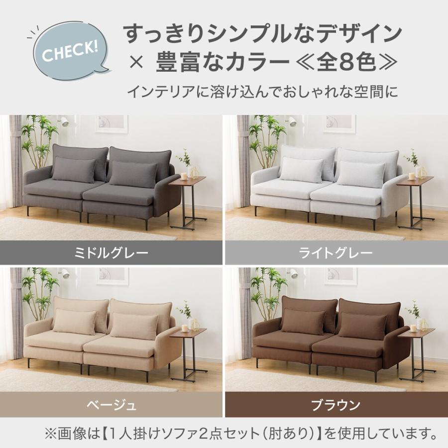 ニトリ（NITORI） 広い座面のゆったりコンパクトカウチソファ(MS01 1P
