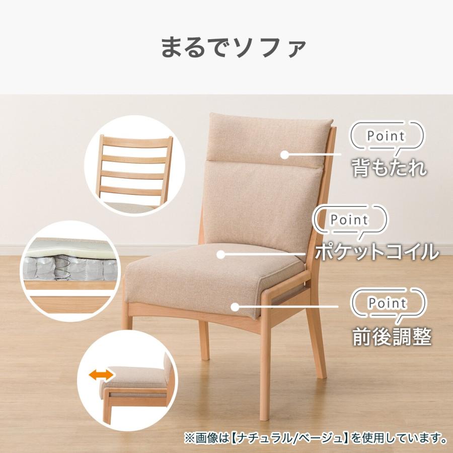 ニトリ（NITORI） 傷・汚れに強いファブリック ダイニングチェア(N