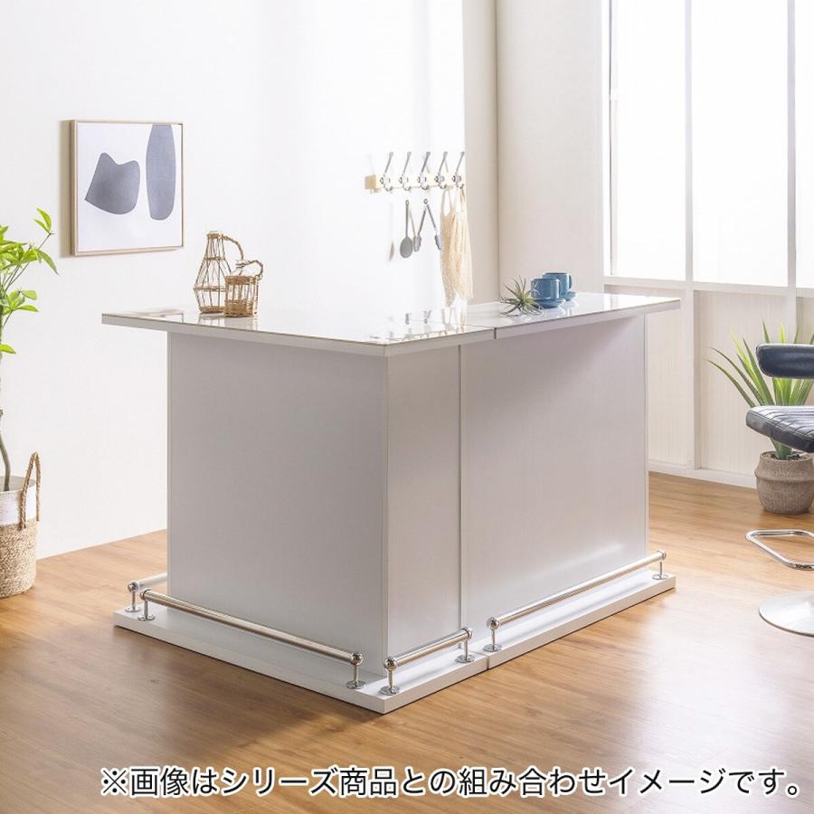 ニトリ（NITORI） セラミック天板モダンバーカウンター (幅120cm WH