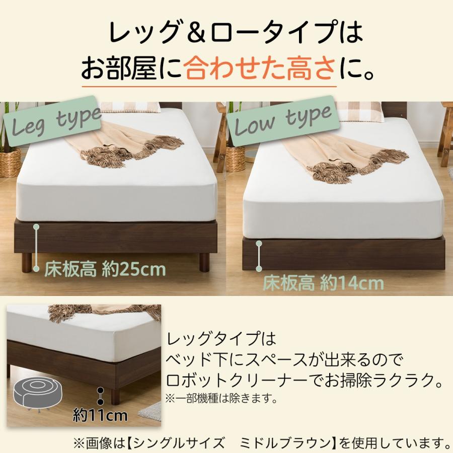 ニトリ（NITORI） ダブル 棚・サイド収納付きベッドフレーム(NS-003