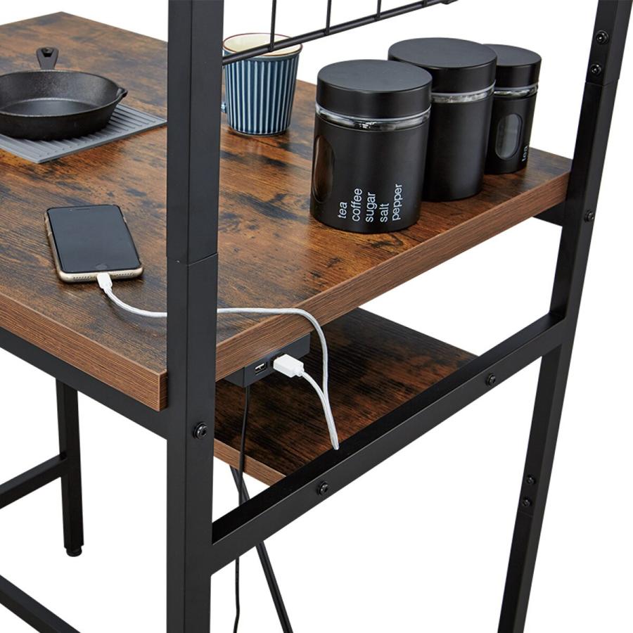 ニトリ（NITORI） カウンターテーブルUSB付き(ST001 MBR) : ニトリ