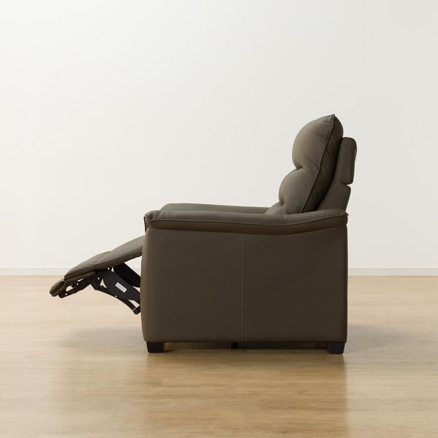 ニトリ（NITORI） 1人用電動リクライニングソファ(Nビリーバ3 革 BR