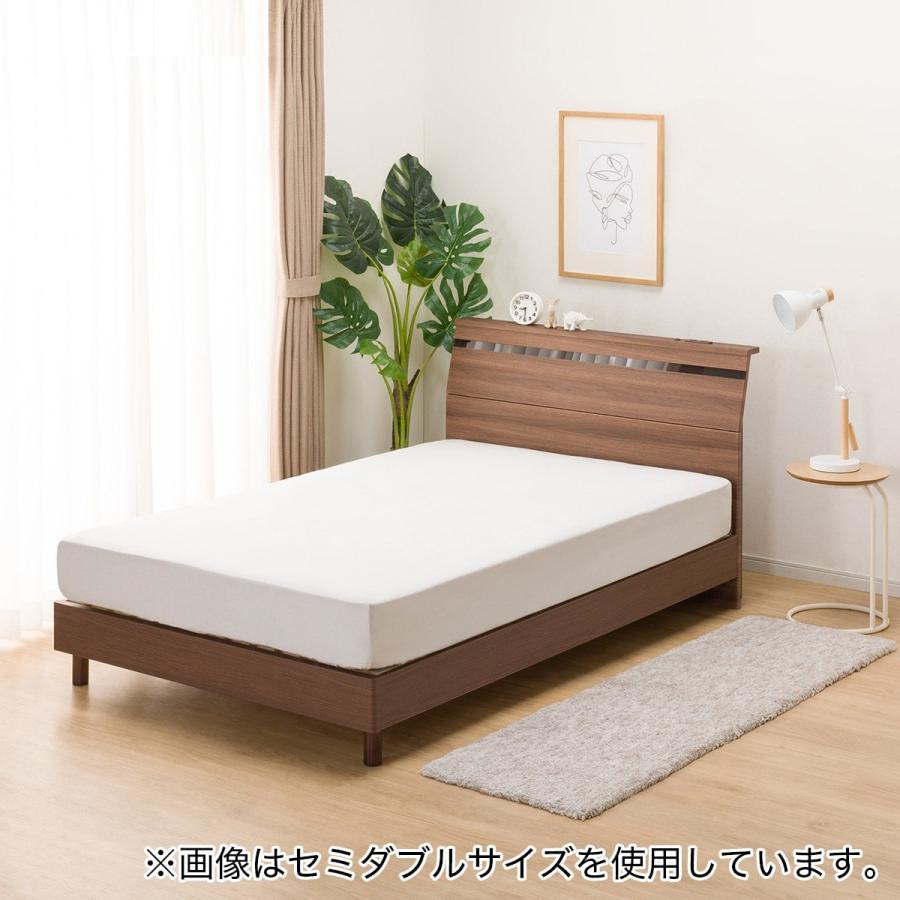 ニトリ（NITORI） ベッド ダブルベッドフレーム(EB-002 MBR LEG/LOW