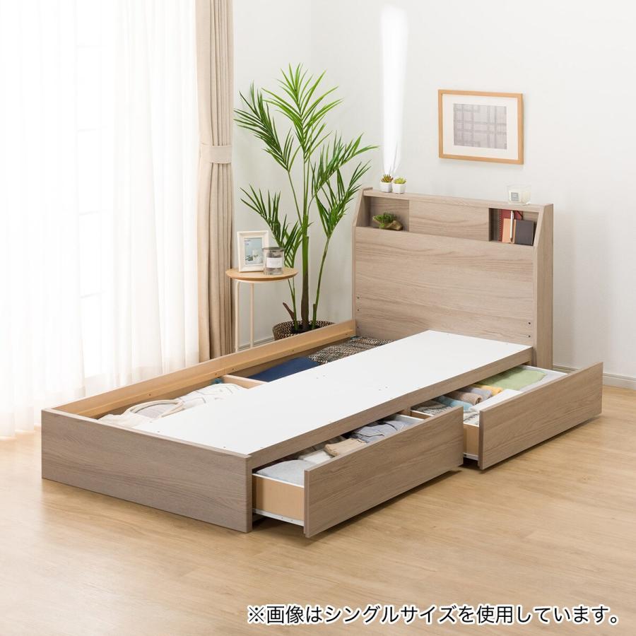 ニトリ（NITORI） ベッド ダブルベッドフレーム(アザン3 浅型/GY