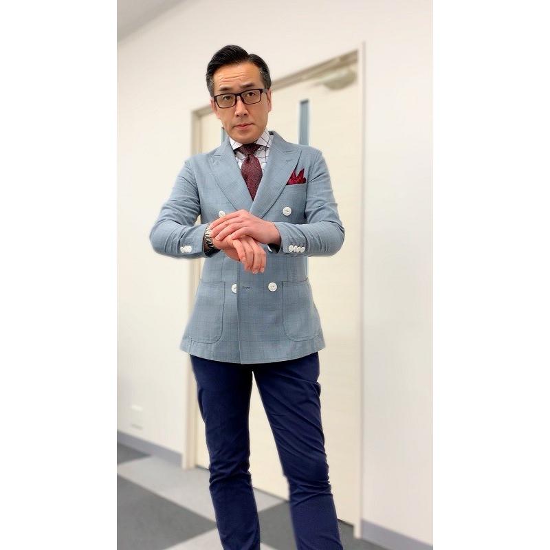 00s ダブルジャケット セットアップ ダブルスーツ レトロ グレー y2k