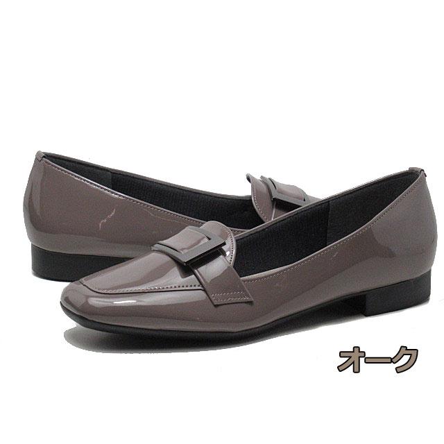 AC neue ar he 1785 3E スクエアトゥ エナメル ローヒール ローファー