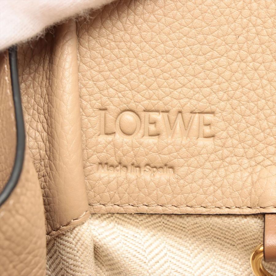 LOEWE（ロエベ） ハンモック ドローストリング スモール レザー サンド