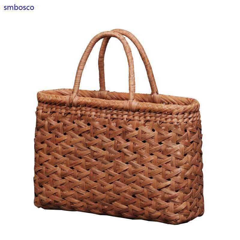 山葡萄かごバッグ 手編み 網代編み やまぶどう籠 女性用 高級品 山