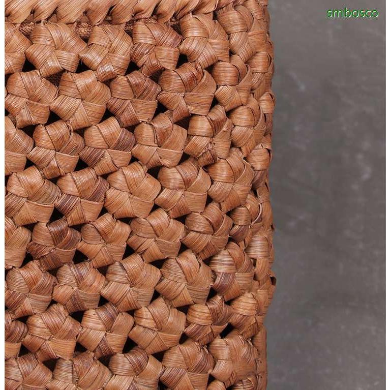 高級 六角花編み 山葡萄かごバッグ 内布付き 山ぶどう 職人手作り 籠