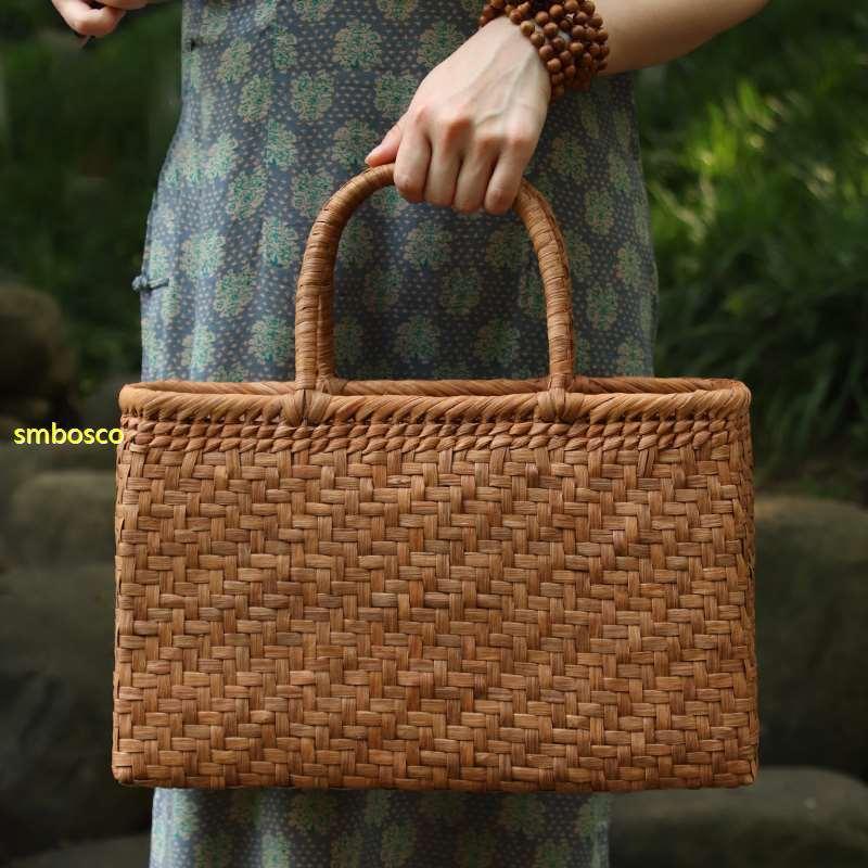 山ぶどうバッグ 職人手作り 山葡萄 かごバッグ 内布付き 網代編み 籠