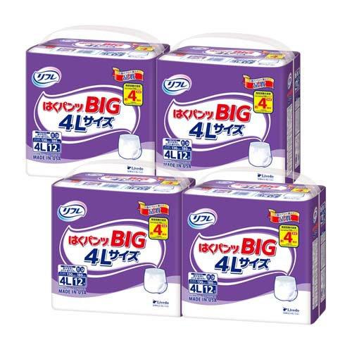リフレ はくパンツ BIG 4Lサイズ ( 12枚入*4袋セット )/ リフレはく