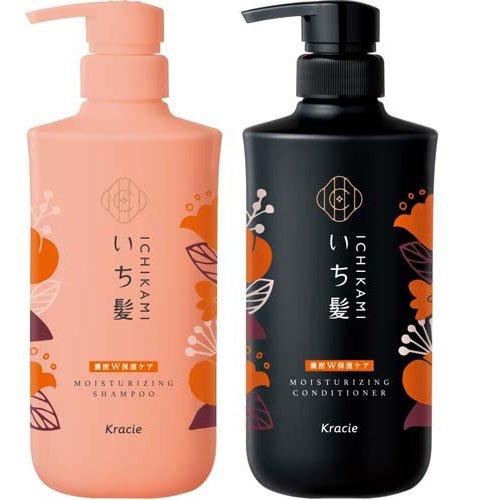 いち髪 濃密W保湿ケア シャンプー コンディショナー ポンプセット ( 1