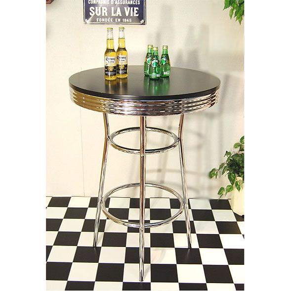 トレンディ カウンターテーブル 丸型 アメリカン アメリカ50th 60th