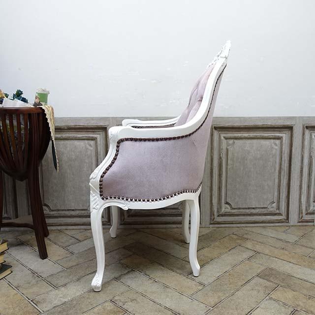 アンティーク アームチェア ロココ調 シングルソファ ソファー 肘掛け