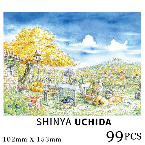ジグソーパズル 99ピース パズル 内田新哉 SHINYA UCHIDA 水彩画 猫