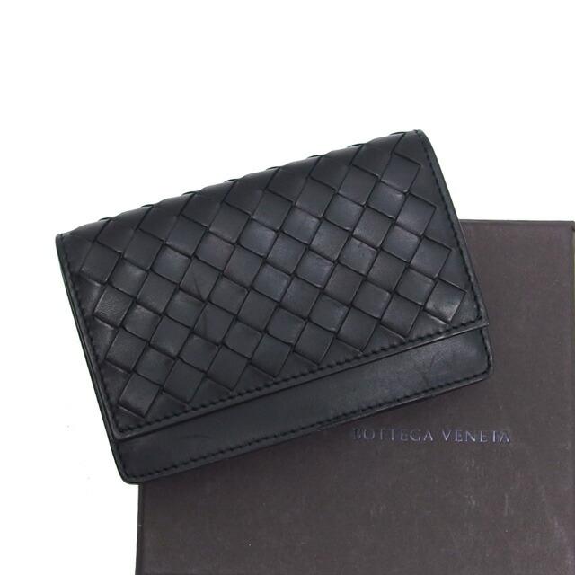ボッテガヴェネタ イントレチャート カードケース 黒[20230911