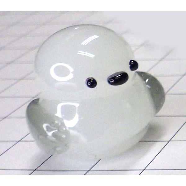 シマエナガ ガラス細工 ミニチュア 雑貨 置物 ガラス工芸品 : 佐竹