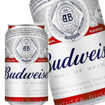 バドワイザー ビール 330ml缶 1ケース 24缶 送料無料 北海道 沖縄は