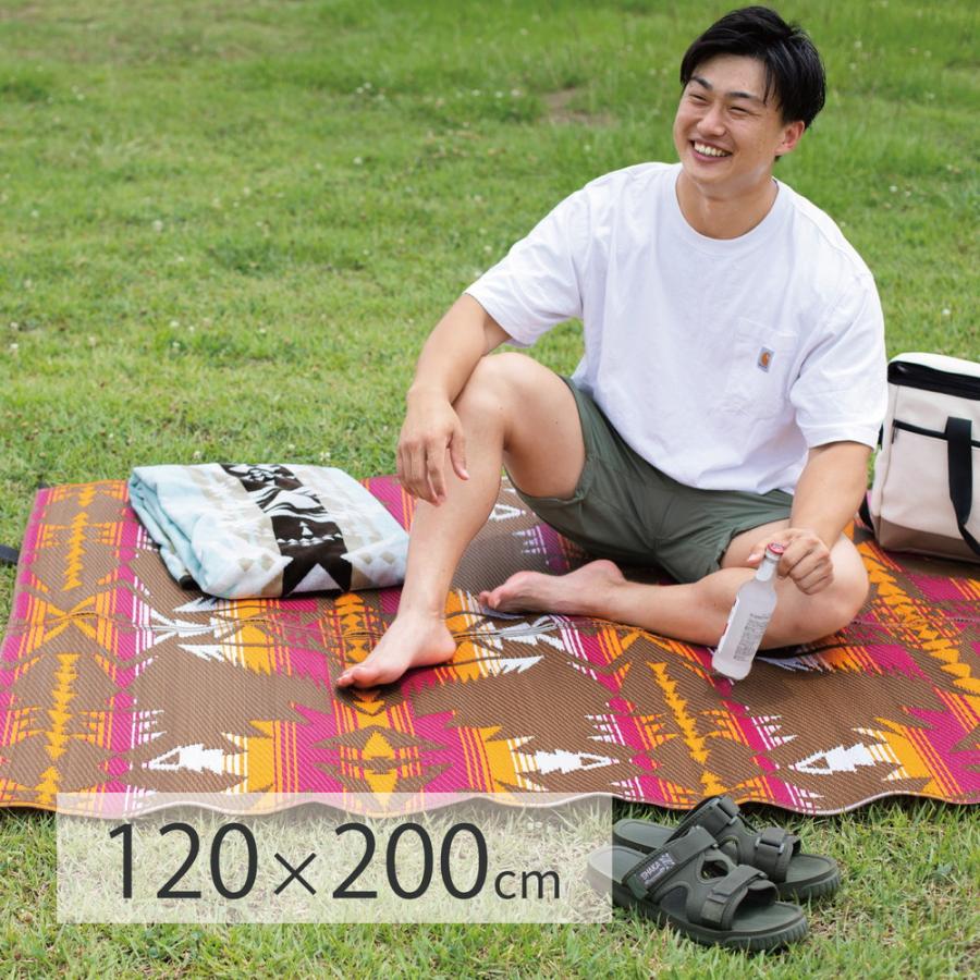 レジャーシート おしゃれ 防水 撥水 120×200cm い草 風 ござ