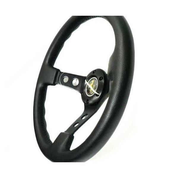 深さ80mm！ ディープコーン レザーステアリング 33Φ(パイ) : エス