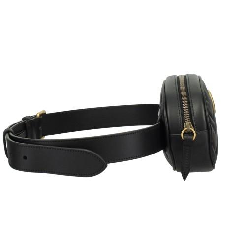 GUCCI（グッチ） ボディバッグ レディース GGマーモント ブラック