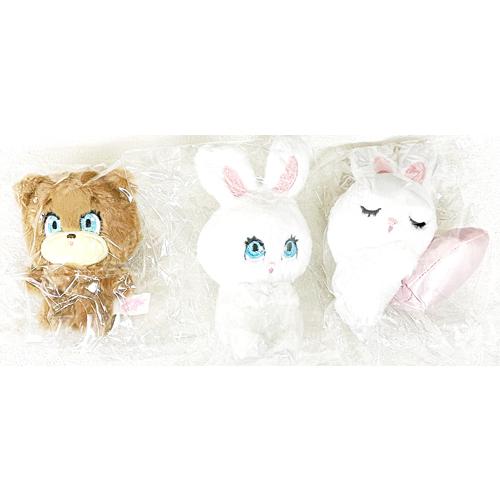 foxy illustrations ボールチェーンつきミニぬいぐるみ 3種セット