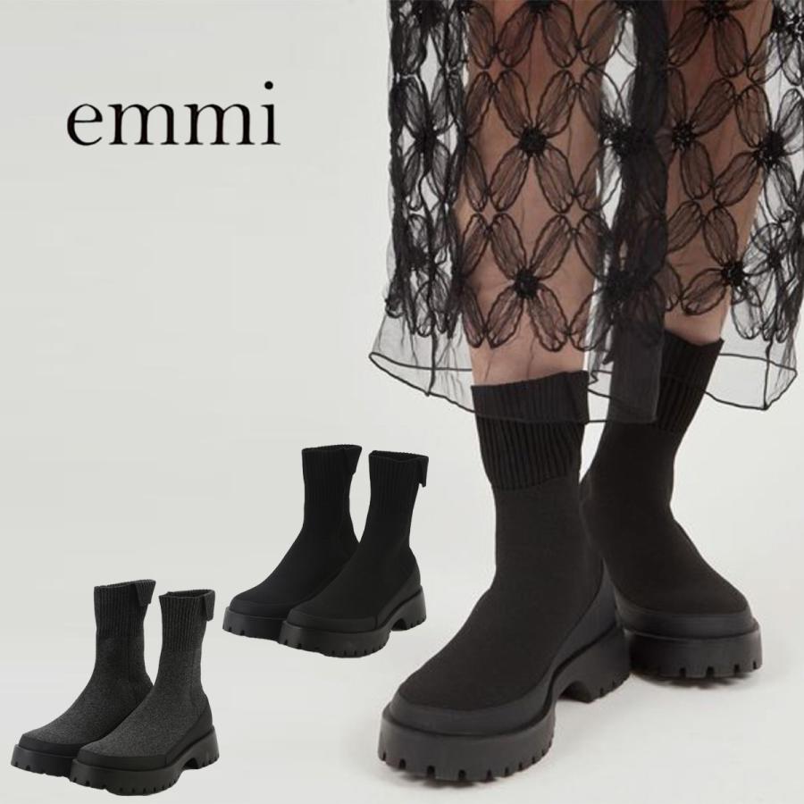 emmi emmi（エミ）ecoニットブーツ 13wgs261501 レディース 靴