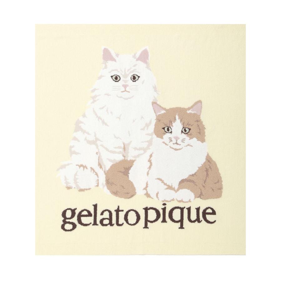 gelato pique（ジェラートピケ） キャットジャガードブランケット