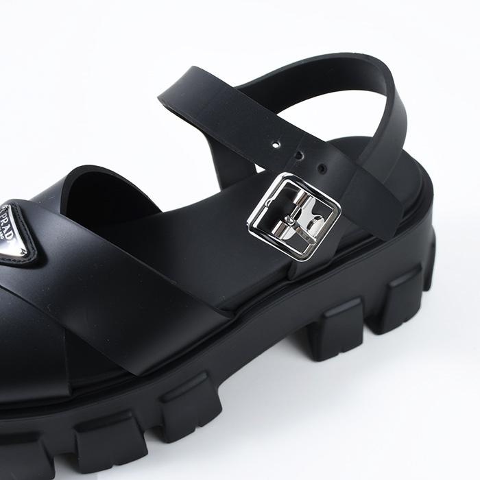 PRADA（プラダ） モノリス ラバー サンダル シューズ 1X382N 3LKK