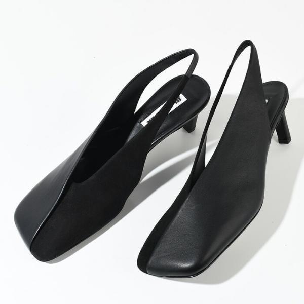 JIL SANDER（ジルサンダー） パンプス スクエアトゥ レザーパンプス
