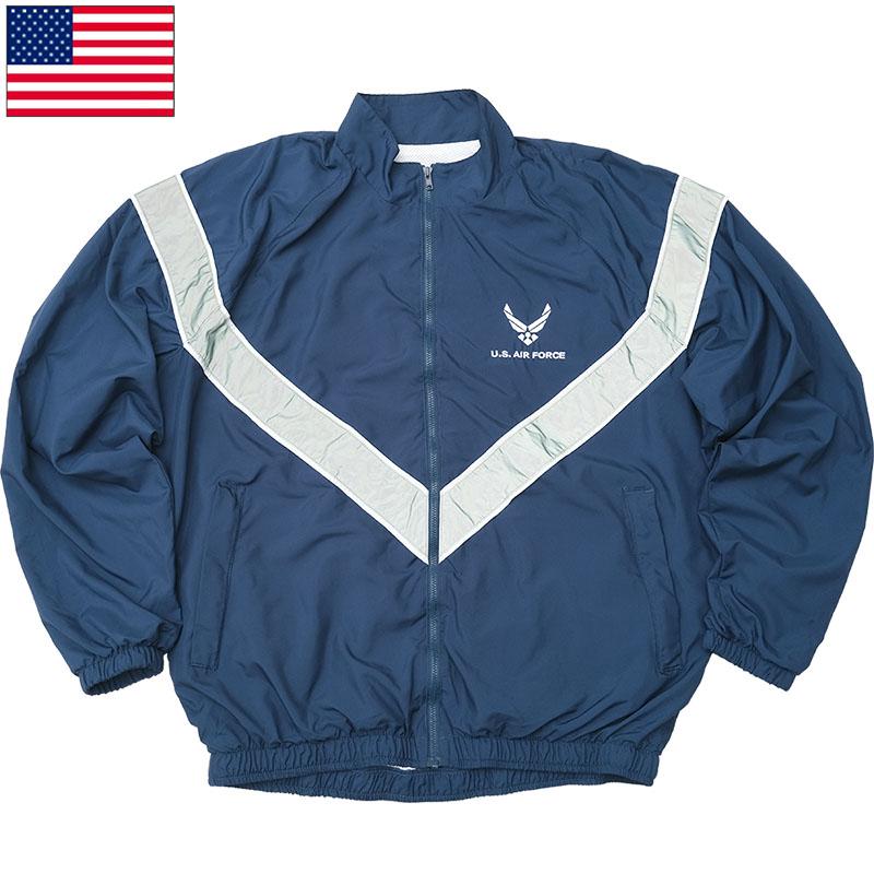 米軍 AIR FORCE PTU トレーニングジャケット ポリエステル ネイビー