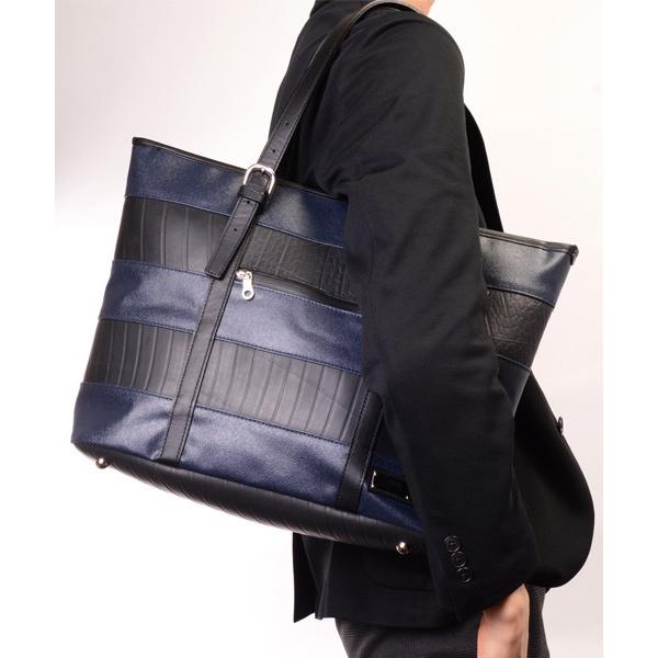 SEAL トートバッグ メンズ 森野帆布 森野帆布コラボ／ボーダートート