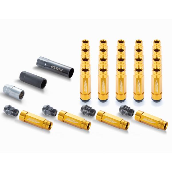 ロング/ローレットタイプ】2ピースシェルナット(6穴-24本入り/5穴-20本