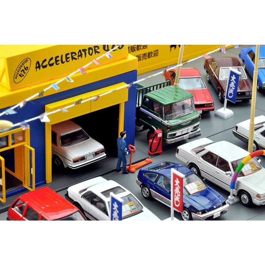 トミーテック トミカラマ ヴィンテージ 04c 1/64 中古車店 アクセル426
