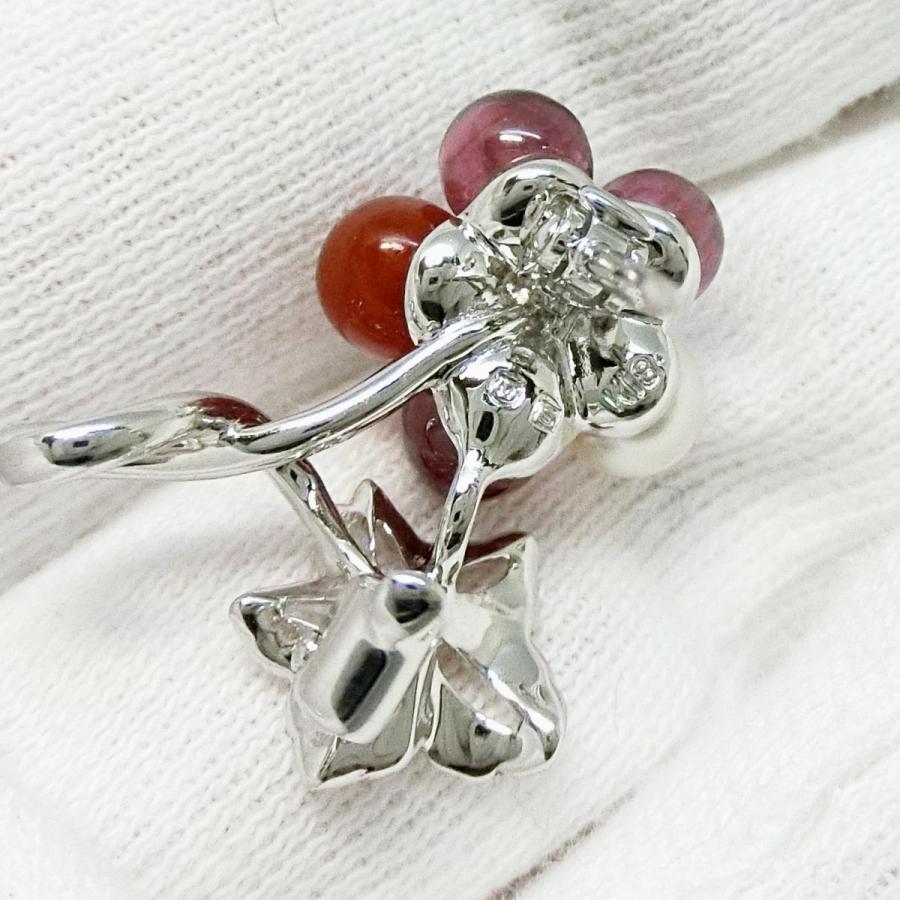 MIKIMOTO（ミキモト） 【送料無料】ミキモト MIKIMOTO K18WG/SV 木苺