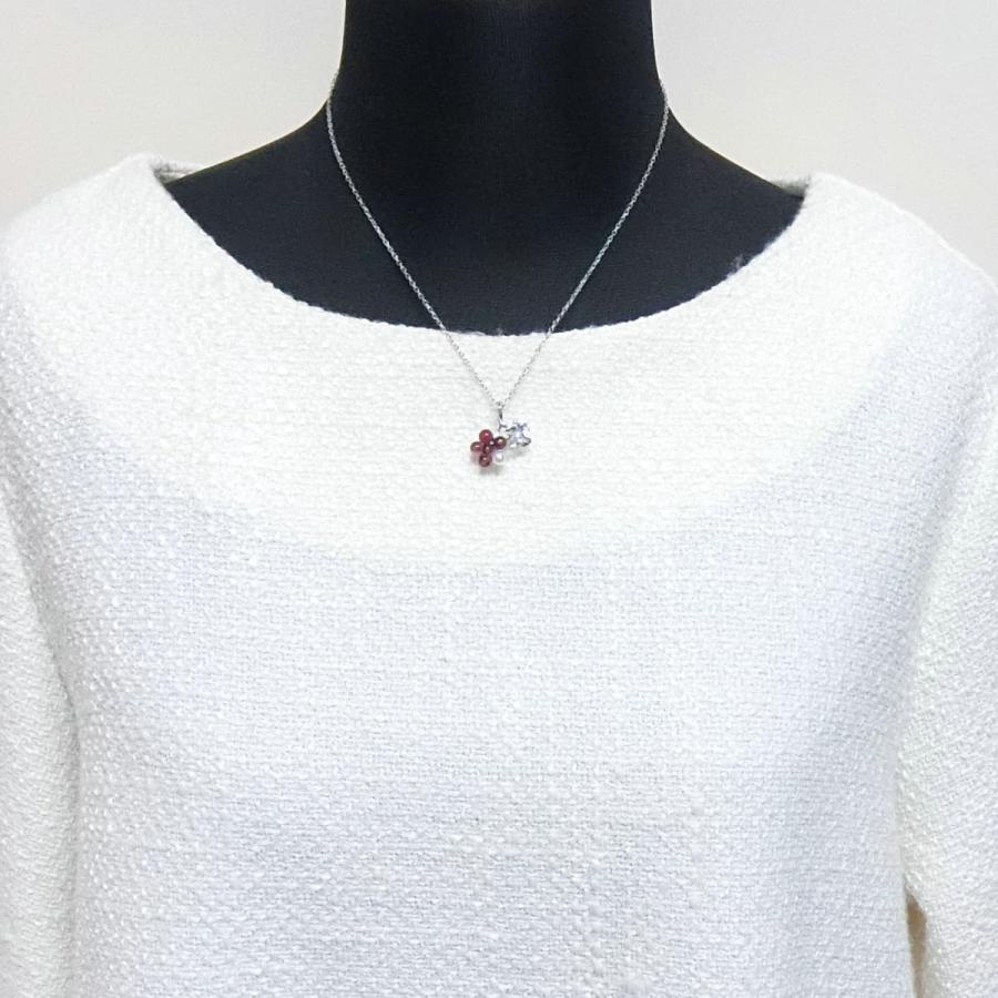 MIKIMOTO（ミキモト） 【送料無料】ミキモト MIKIMOTO K18WG/SV 木苺