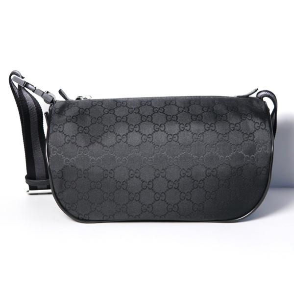 GUCCI（グッチ） メンズ ナイロン GG柄 ボディーバッグ ウェストポーチ