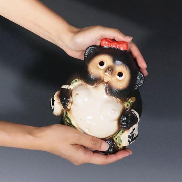 信楽焼 狸 陶器 たぬき タヌキ 開運 かわいい 和風 商売繁盛 女の子