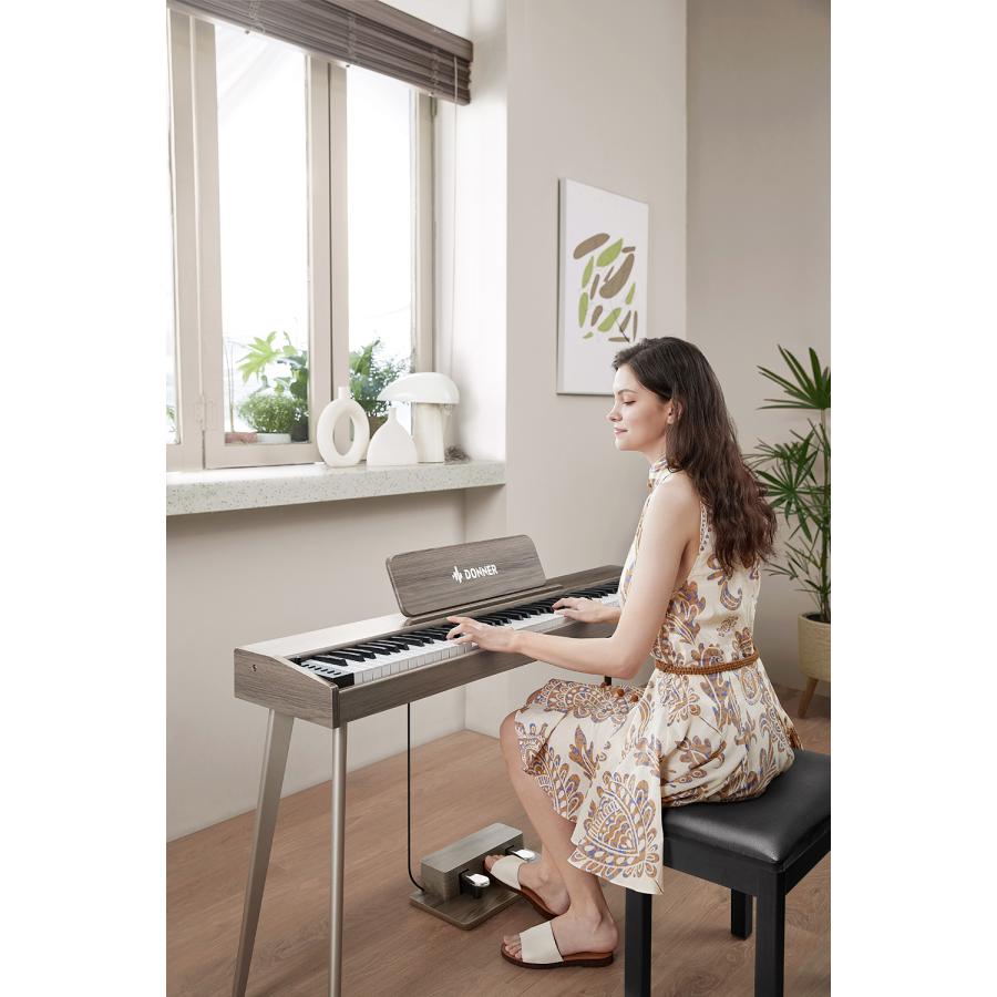 Donner ドナー 電子ピアノ セミウェイト 88鍵盤 DDP-60 Natural／Gray