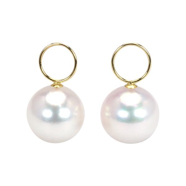 チャーム パールチャーム 真珠チャーム あこや アコヤ ピアス用